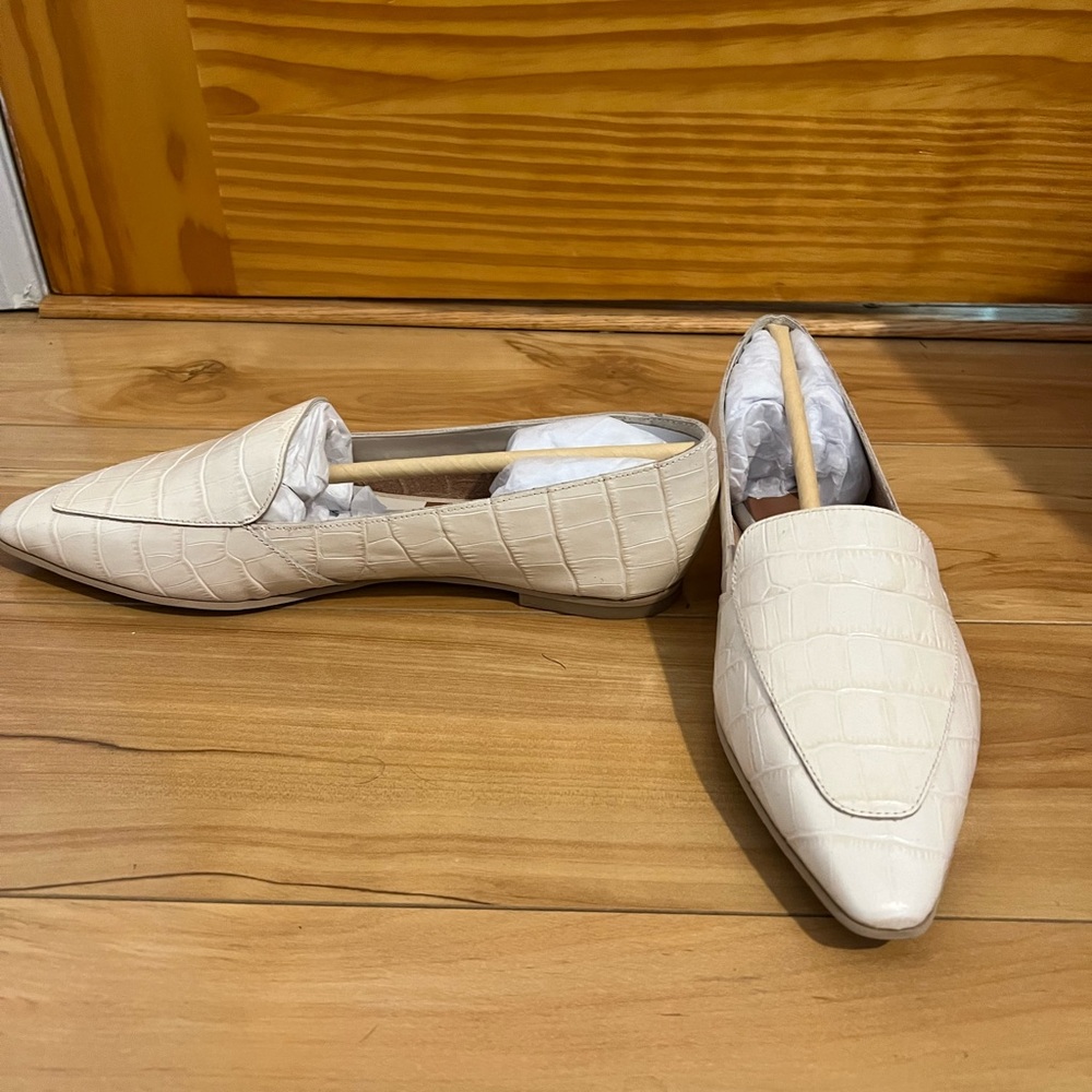 White loafers